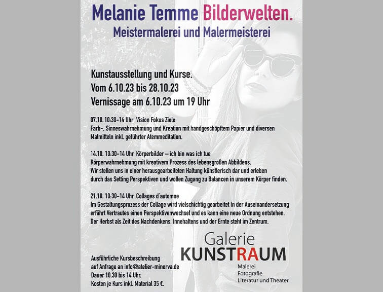 Ausstellung Kunstraum Rastatt - Melanie Temme Bilderwelten